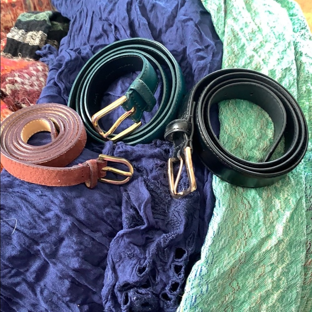 3 American Apparel Belts